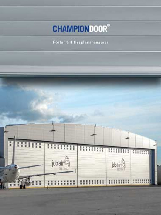 Champion Door SE Hangarportar brochyr