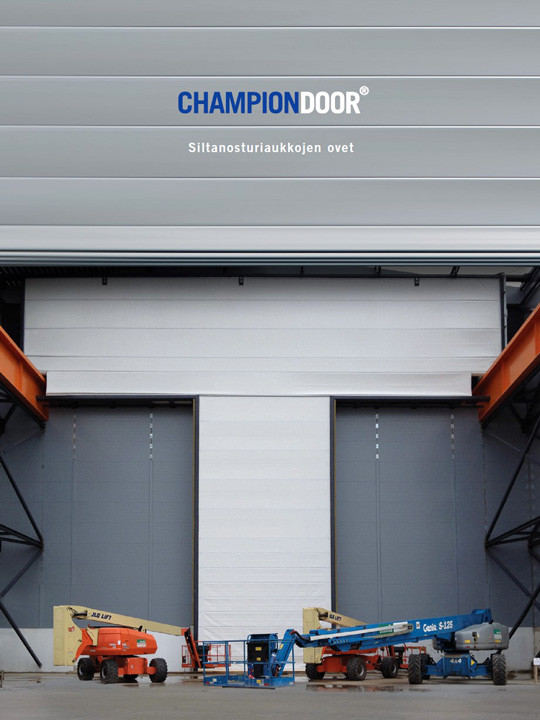 Siltanosturiaukkojen ovet Champion Door esite kansikuva